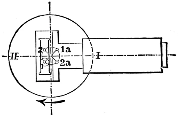 Μηχανή αερίου Otto, η θέση των στρόφαλοι — Φωτογραφία Αρχείου