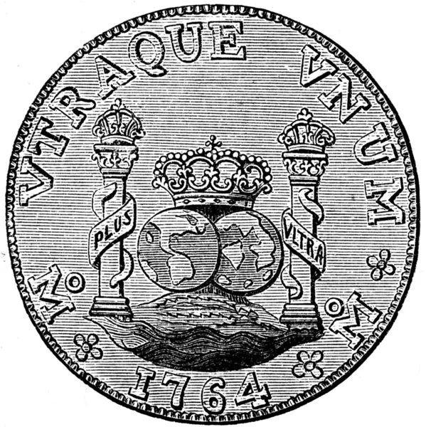 Piastre 3. karl, İspanya, 1764 — Stok fotoğraf