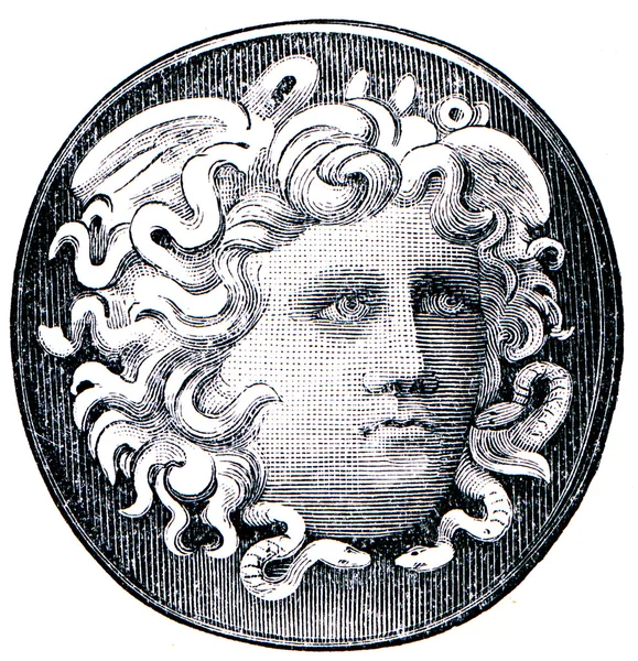 Римское кольцо камео времен императора Августа — стоковое фото