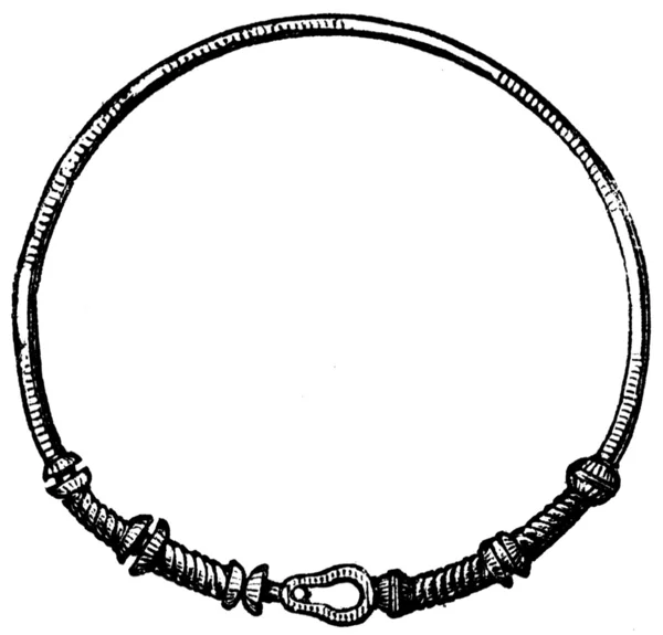 Roman neck-ring, Marihn, Mecklenburg-Vorpommern, Alemanha — Fotografia de Stock