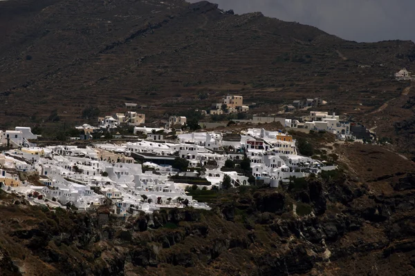 Vista del pueblo de Oia en Santorini i — Foto de Stock