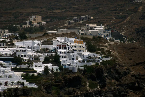 Vista del pueblo de Oia en Santorini i — Foto de Stock