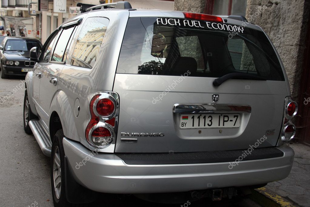 Fuck fuel economy – Stock Editorial Photo © igorgolovniov #11865518
