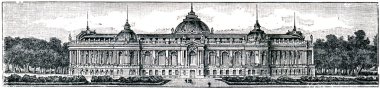 Small Palace of Art - Petit Palais des Beaux-Arts on the Champs clipart