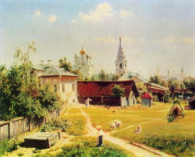 Vasili polenov - Moskova, countriyard