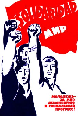 Soviet political poster 1970s - 1980s clipart