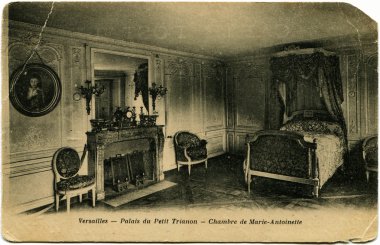 Bedroom of Marie-Antoinette, Petit Trianon Palace, Versailes clipart