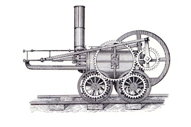 Engine by Richard Trevithick clipart