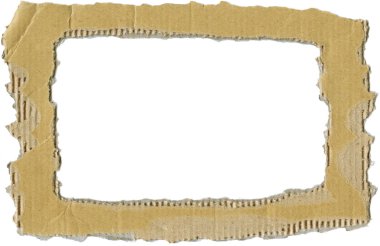 Frame from corrugated cardboard clipart