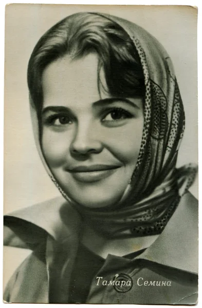 Tamara Semina - Soviet and Russian film and stage actress — Stock Photo, Image