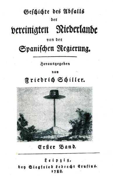 Friedrich Schiller könyv — Stock Fotó