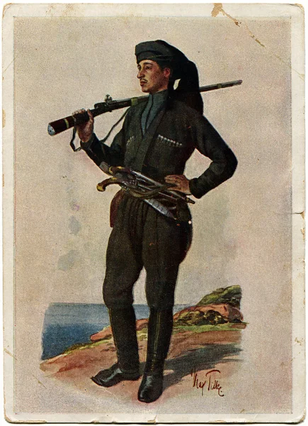 Národů Kavkazu v jejich národních kostýmech, Gruzie, — Stock fotografie