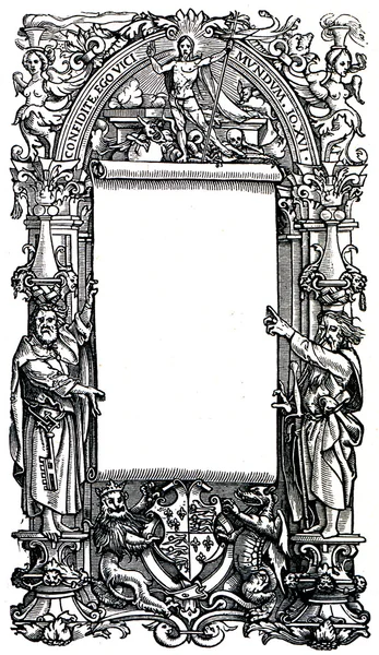 Strona tytułowa holbach, około 1540 — Zdjęcie stockowe