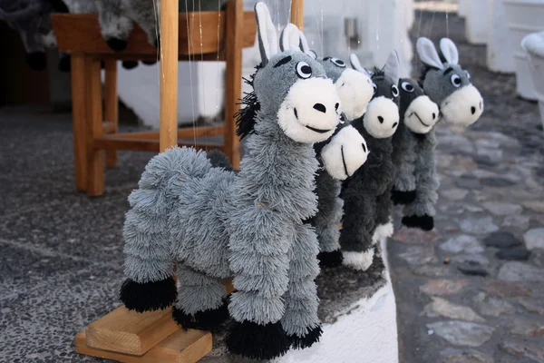 Toy donkey-puppets — Stock Photo, Image