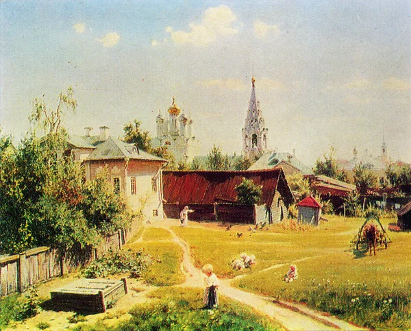Василий Поленов - Загородный дом в Москве — стоковое фото
