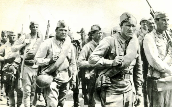 Сцена из фильма "Они сражались за свою страну " — стоковое фото