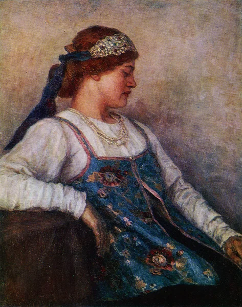 Wasilij Surikow - portret, natalia matveyeva, muzeum sztuki, khar — Zdjęcie stockowe