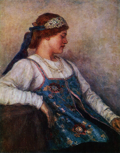 Vasily Surikov - Portrait of Natalia Matveyeva, Art Museum, Khar