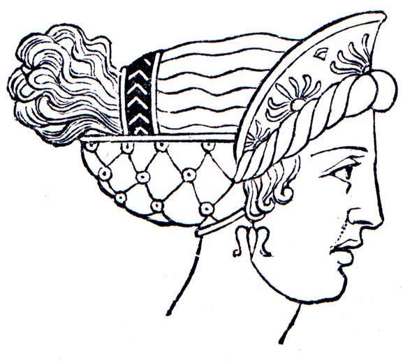 女性のヘアカット、古代ギリシャ — ストック写真