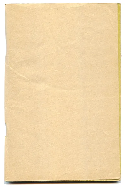 Желтые страницы антикварной книги — стоковое фото