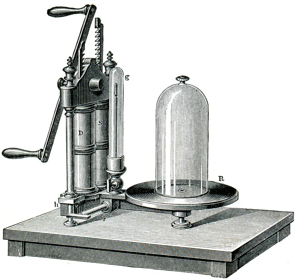 Pompe à air avec deux cylindres et soupapes — Photo