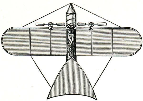 他汀类，1879年的飞机 — 图库照片