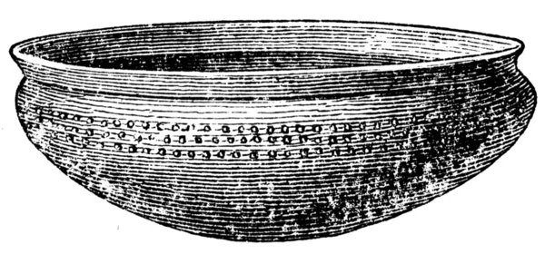 Bronze bowl, Halstatt tomb, Austria — Stock Photo, Image