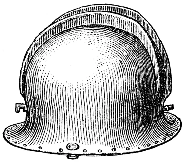 Bronzen helm, halstatt graf, Oostenrijk — Stockfoto