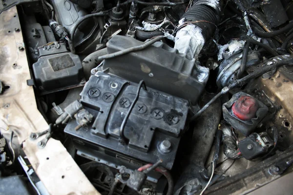 Beschadigde auto — Stockfoto