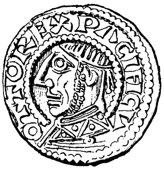 Denarius otto büyük, 936-973 — Stok fotoğraf