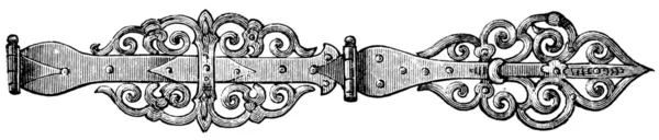 Dobradiças de porta, Alemanha, século XV — Fotografia de Stock