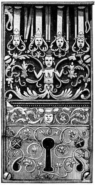 Door lock, France, 18th century — Stock Photo, Image