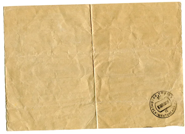 Nevýhodou telegram s otiskem razítka poštovního úřadu — Stock fotografie