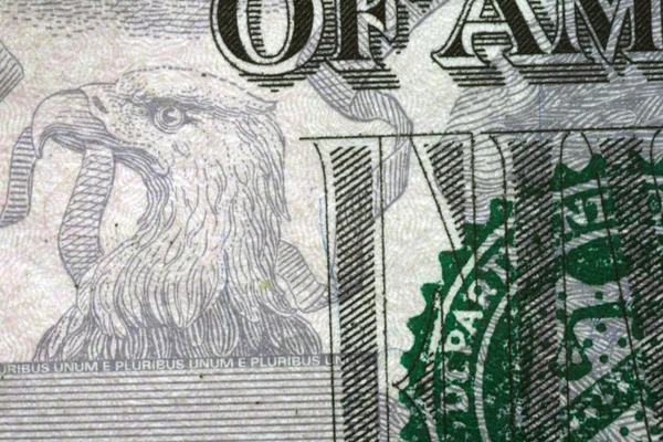 Bir dolarlık banknot üzerinde kartal — Stok fotoğraf