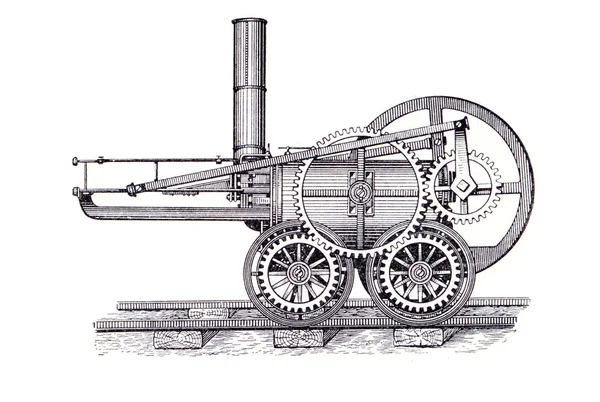 Motorn av richard trevithick — Stockfoto