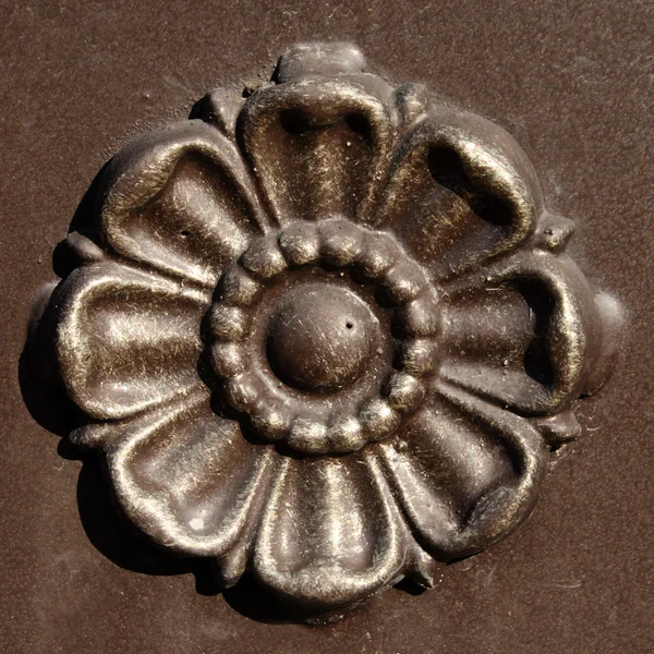 Blume, Gusseisen — Stockfoto