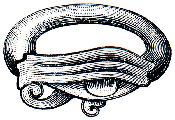 Pierścień szkliwem gliniane z starożytnego Egiptu — Zdjęcie stockowe