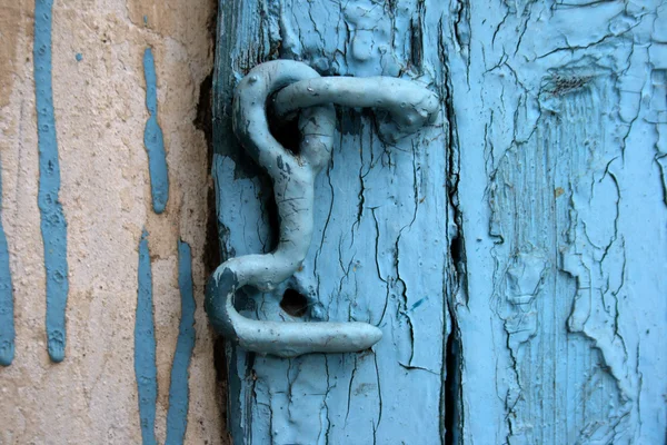 Vecchio dettaglio porta in legno — Foto Stock