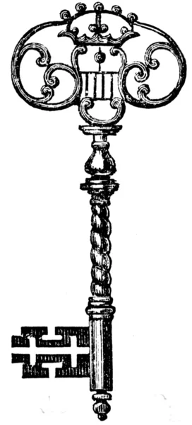 Klíč, Francie, 17.-18. století — Stock fotografie