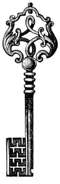 Klíč, Francie, 17.-18. století — Stock fotografie