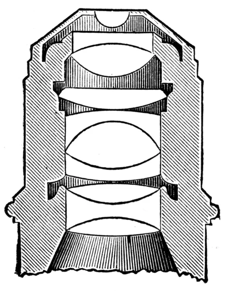 Lins av Mikroskop — Stockfoto