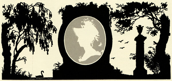 Медаль с женским профилем
