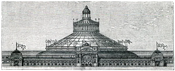 Rotunda of the International Exhibition in Vienna, 1873 — Stock Photo, Image