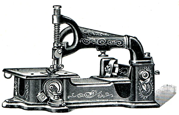 Швейная машина с крюком — стоковое фото