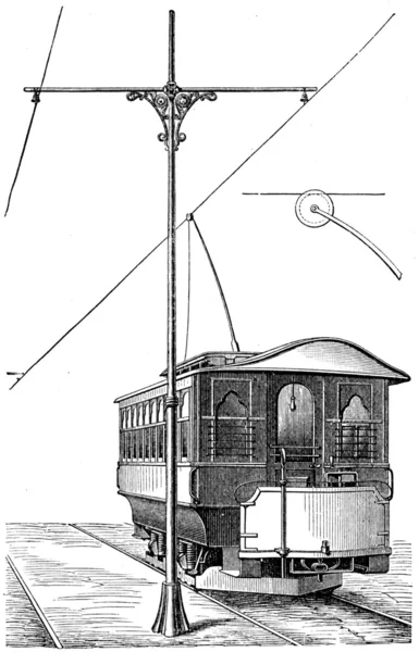 Σύστημα τραμ της shprage — Φωτογραφία Αρχείου
