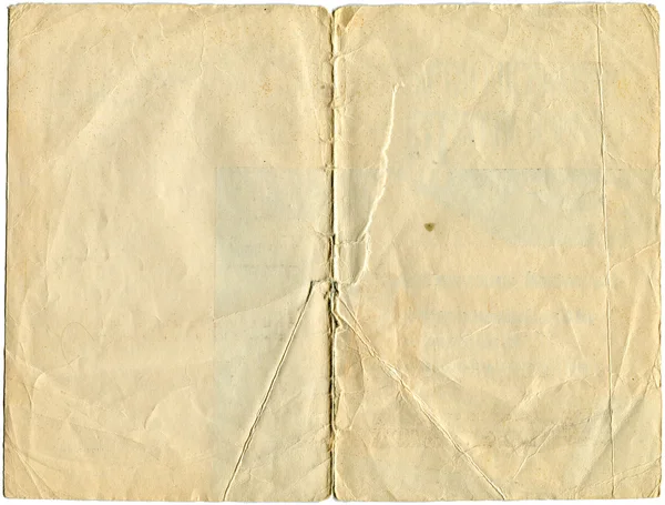 Twee pades van oude en versleten papier — Stockfoto