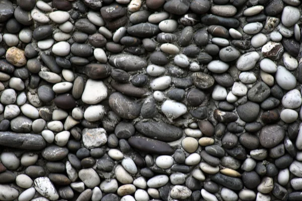 Parede de pedra de seixo — Fotografia de Stock