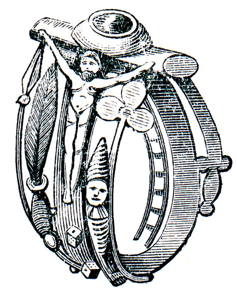 结婚戒指卡塔琳娜 · 布罗斯、 萨克森、 15 世纪 — 图库照片