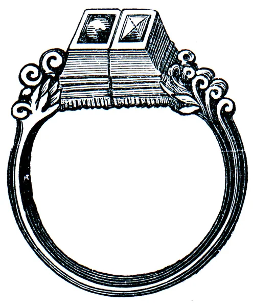 Snubní prsten martin luther, Sasko, 15 století — Stock fotografie