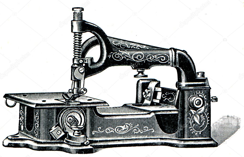 Sewing machine with a hook